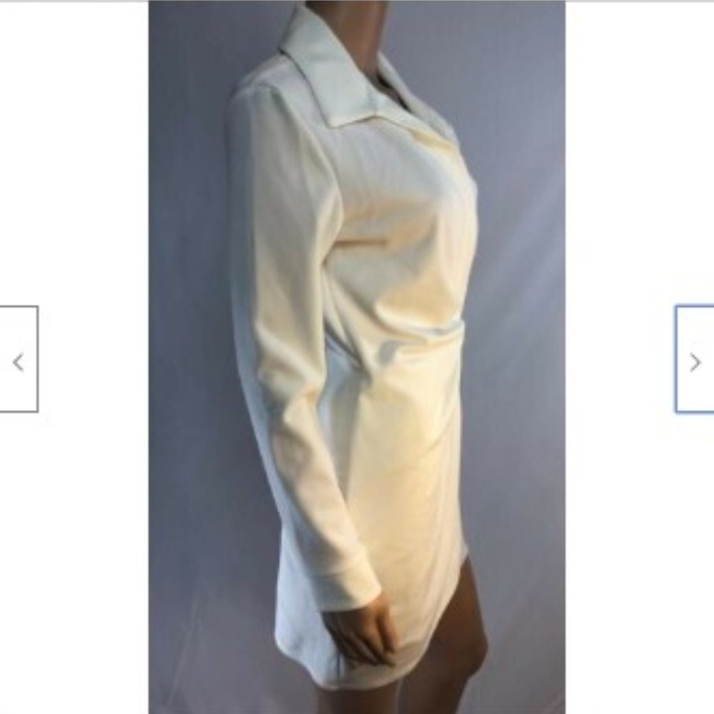 Asos Womens Shirt Dress Long-Sleeve Above Knee 4 - Picture 10 of 16